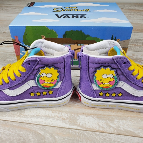 Vans X Simpsons SK8-Hi Zip Lisa 4 Prez - Picture 6 of 9